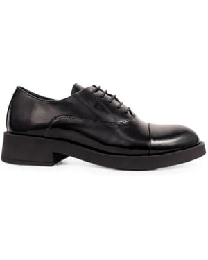SERGIO MORETTI FIRENZE Lace-Up Cap-Toe Shoes - Black