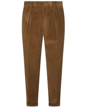 Berwich Cordhose Mit Falten - Braun