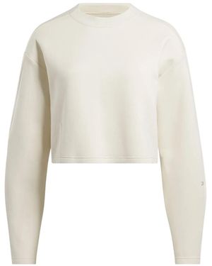 Reebok Active Collective Cropped Sweatshirt - White