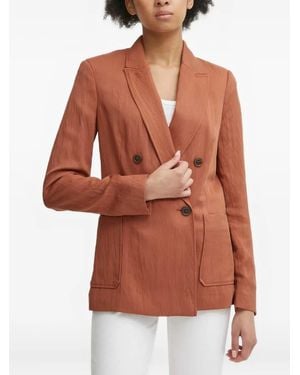 Benetton Double-Breasted Blazer - Brown