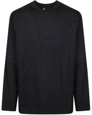 Arte' Back-Logo Long-Sleeve T-Shirt - Blue