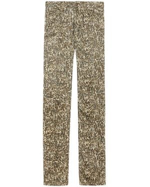 Isabel Marant Ferni Straight Pants - Natural