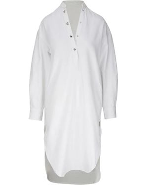 KHAITE Seffi Hemdkleid Aus Denim - Weiß