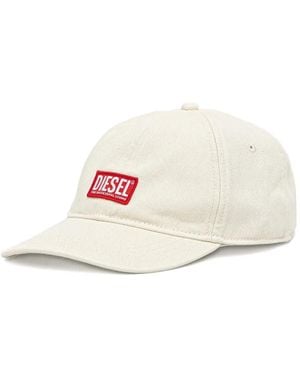DIESEL Logo-Patch Baseball Cap - White