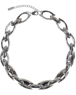 DIESEL ケーブルチェーン ネックレス - メタリック