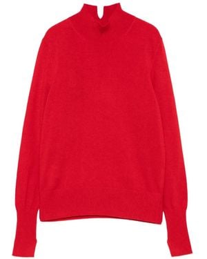 Pinko Pullover Mit Stehkragen - Rot