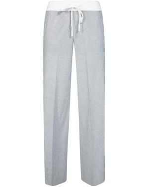 Elisabetta Franchi Knit Pants With Logo - White