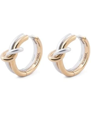 NORMA JEWELLERY Hydra Creolen Mit Knotendetail - Mettallic