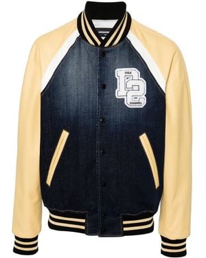 DSquared² College' And Varsity Jacket - Blue