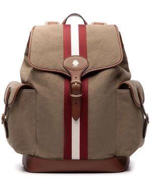 Bally ストライプ バックパック - ブラウン