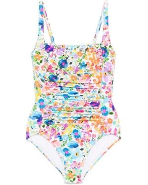 Johnny Was Maillot De Bain À Volants - Blanc