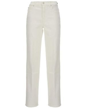 7 For All Mankind Vaqueros Rectos Con Cinco Bolsillos - Blanco