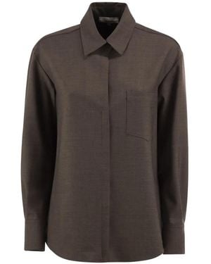Antonelli Patch-Pocket Shirt - Brown
