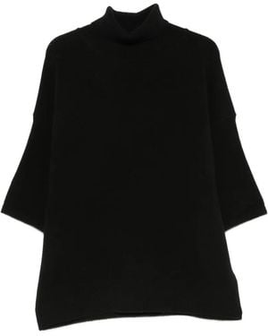 Christian Wijnants Roll-Neck Short-Sleeve Sweater - Black