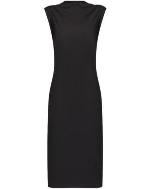 Issey Miyake ノースリーブ ドレス - ブラック