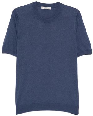 Fileria Crew-Neck Short-Sleeve T-Shirt - Blue
