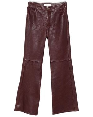 Chloé Leather Trousers - Red