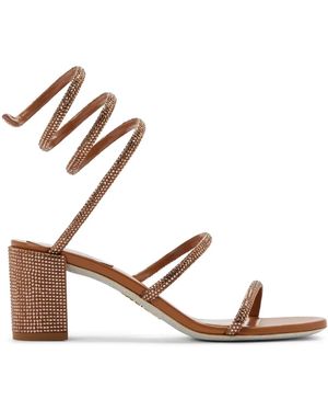 Rene Caovilla 60Mm Cleo Sandals - Pink