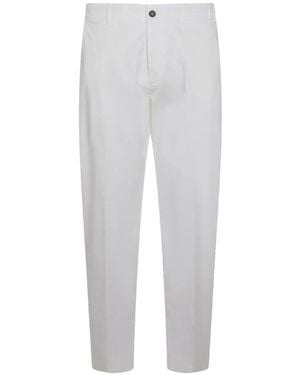 Eleventy Pleated Trousers - White