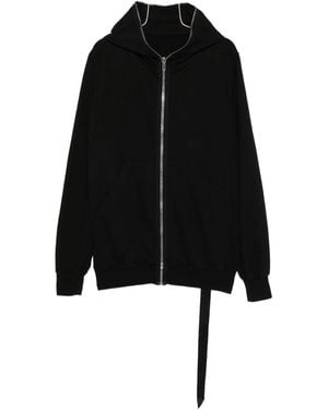Rick Owens Long-Sleeve Zip-Up Hoodie - Black