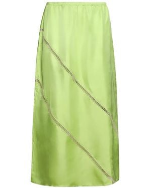 DIOTIMA Tobago Ladder-Stitch Skirt - Green