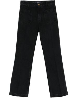 The Seafarer Patch-Pocket Jeans - Black