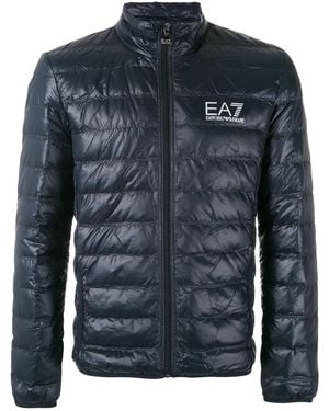 EA7 Short Down Jacket - Blue
