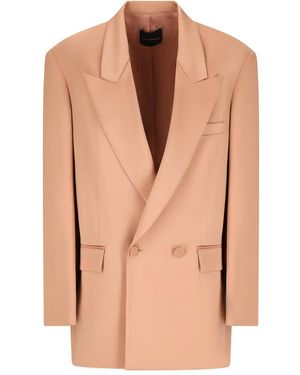 ANDAMANE Virginia Double-Breasted Blazer - Natural