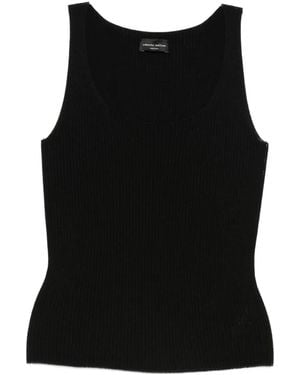Roberto Collina Ribbed Top - Black