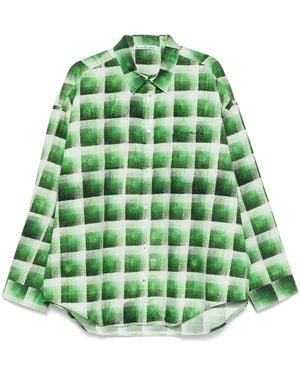 Acne Studios Check-Pattern Shirt - Green