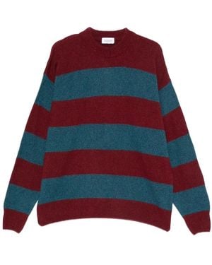 AMISH Striped Sweater - Red