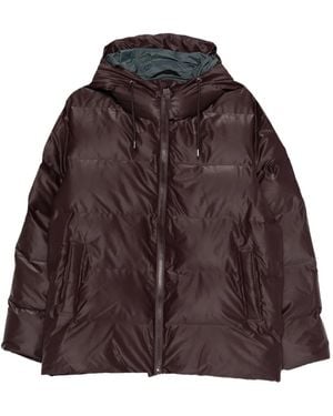 Rains Alta Hooded Zip-Fastening Jacket - Brown