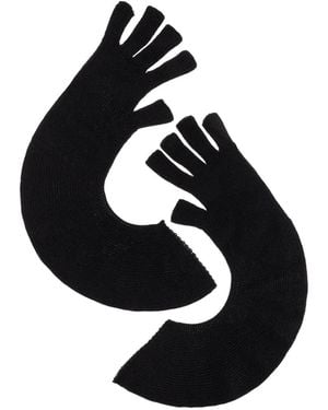 Homme Plissé Issey Miyake Ribbed Gloves - Black
