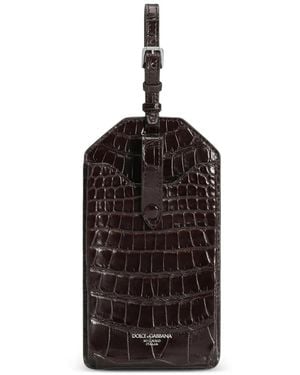 Dolce & Gabbana Alligator Eyewear Case - Black