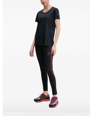 La Sportiva Logo-Print Short-Sleeve T-Shirt - Black