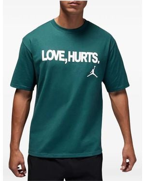 Nike X Jalen Hurts Jumpman Slogan-Print T-Shirt - Green