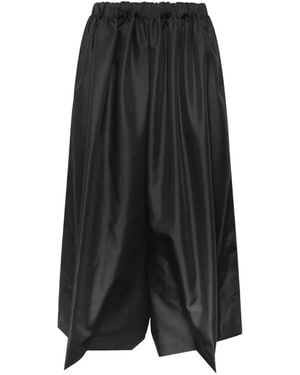 Comme des Garçons Wide-Leg Elongated Trousers - Black