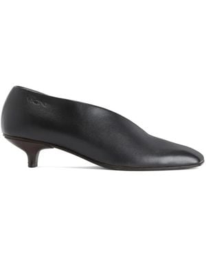Vicini Escarpins À Bout Carré Et Découpe Asymétrique - Noir