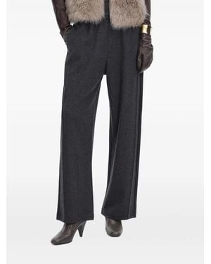 JNBY Curved Wide-Leg Pants - Black