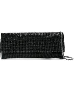 Benedetta Bruzziches Clutch mit Kristallen - Schwarz