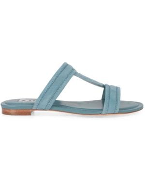 Tod's Timeless Suede Sandals - Blue