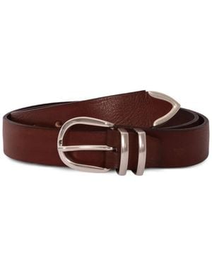 Alberto Luti Leather Belt - Brown