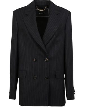 Kiton Blazer A Rayas Diplomáticas - Negro