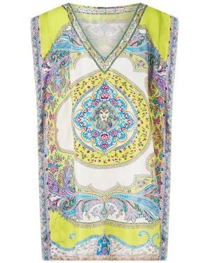 CAMILLA Top Con Estampado Magic Carpet Ride - Gris