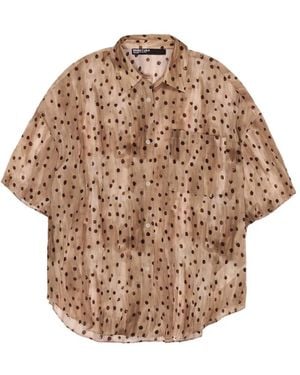 Bimba Y Lola Polka-Dot Shirt - Natural