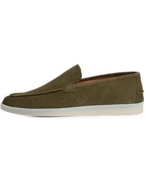 Hackett Martins Loafer Aus Wildleder - Grün