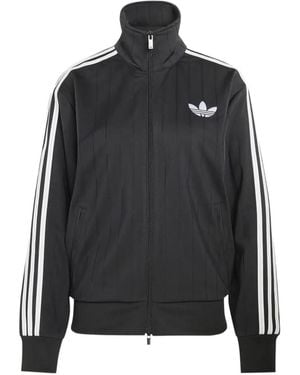 adidas Chaqueta De Chándal Con Detalle De Rayas - Negro