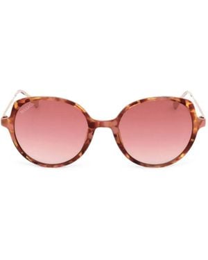 MAX&Co. Tortoiseshell-Effect Round-Frame Sunglasses - Pink