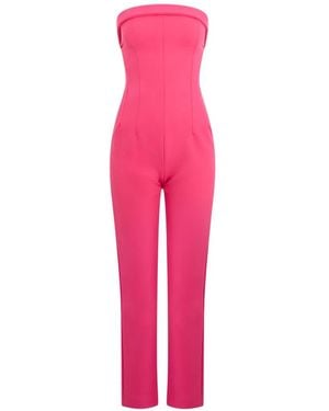 Philosophy Di Lorenzo Serafini Strapless Panelled Jumpsuit - Pink