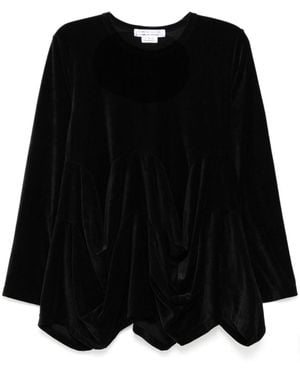 Comme des Garçons Draped Top - Black